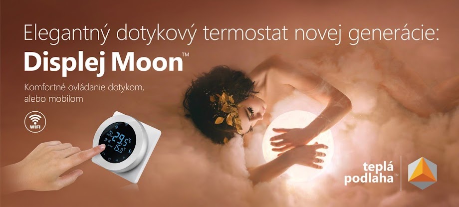 Dotykový termostat Displej Moon