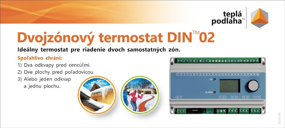 Dvojzónový termostat DIN 02